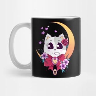 Kawaii Moon Kitty Mug